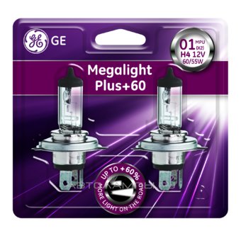 H4 12V- 60/55W (P43t) ( +60% ) Megalight Plus ( 2.) 93361 (50440MPU) 93361 (50440MPU (.2))