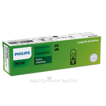Philips W5W T10 LongLife EcoVision